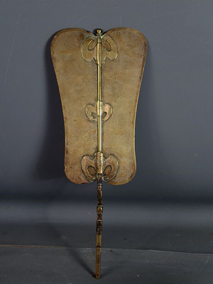 Rare et très ancien tablier breton en soie du pays de Riantec 