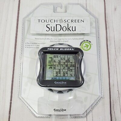 Excalibur SuDoku LCD Touch Screen 999 Puzzles Handheld Electronic 453-CS NEW
