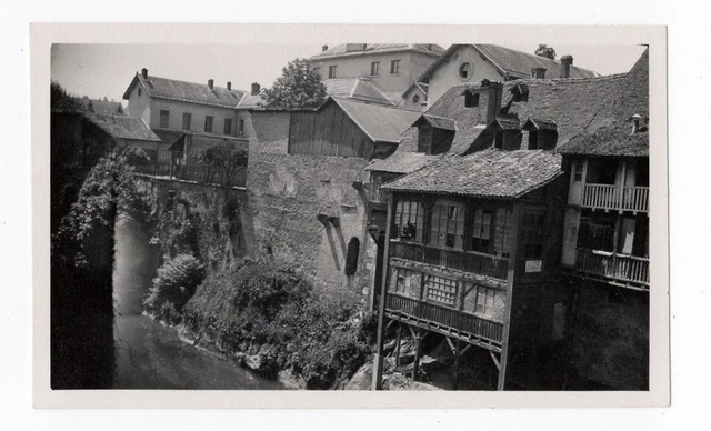 OLD PHOTO 1935 Pont de Beauvoisin Isère Landscape France Architecture