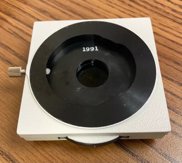 Leica Reichert Microscope Analyzer module w/ Lens, PN: 1991