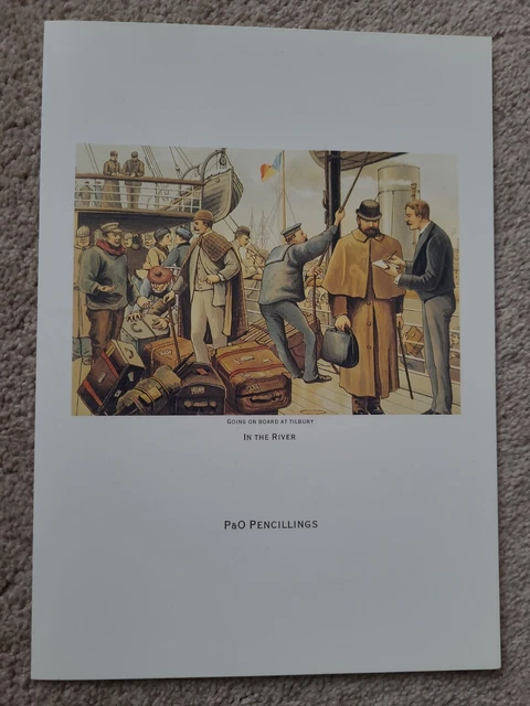 Vintage Canberra Cruise Luncheon Menu - P&0 Pencillings-Tuesday 31St August 1993