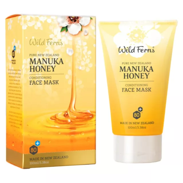 Wild Ferns Manuka Honey Conditioning Face Mask 100mL Soothing All Skin Types