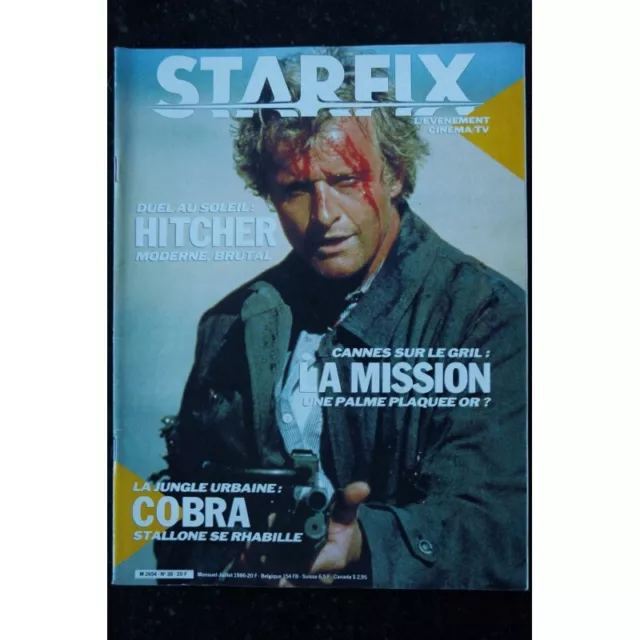 Starfix 038 1986 Cover Rutger Hauer Hitcher La Mission Cobra Sylvester Stallone