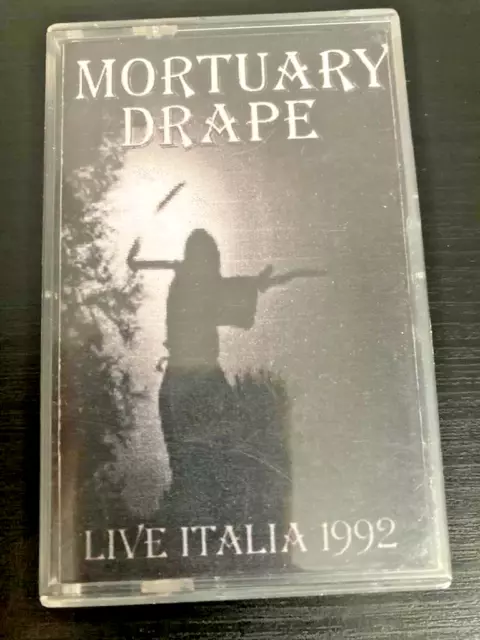 MORTUARY DRAPE Live ITALY 1992 TAPE Cassette ITALIAN  DEATH METAL NECROMANTIA