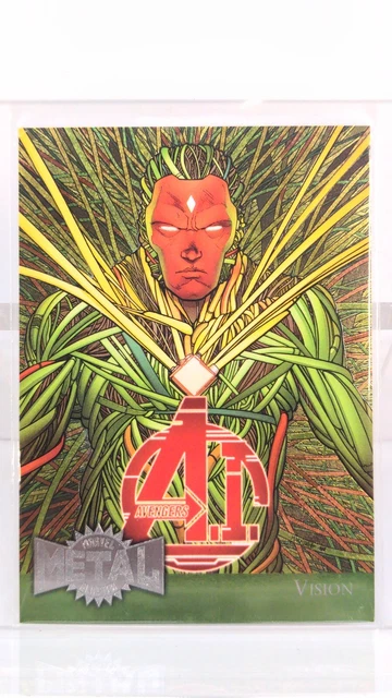 2015 marvel Fleer retro metal blaster oil trading card, vision #40 of 42