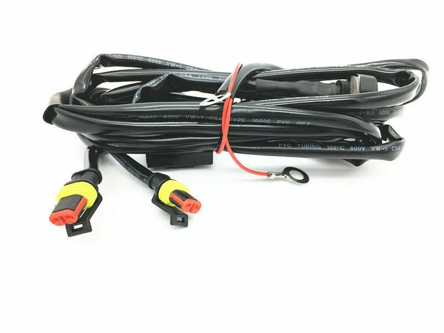 Universal LED Auxiliary Fog Light Headlight Wire Harness For BMW F800gs R1200GS