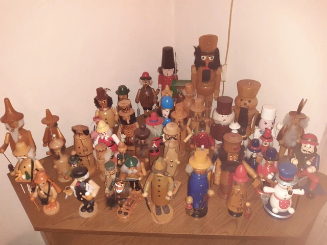 47 Stück Räuchermännchen Erzgebirge Sammlung Nussknacker