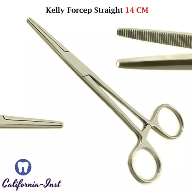 Surgical Hemostat Straight Kelly Locking Clamp Veterinary Forceps Instruments CE
