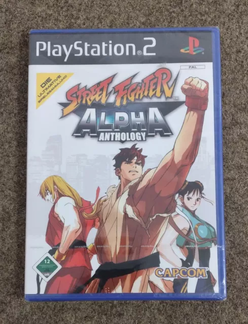 #NO 10 Playstation 2 Spiel "Street Fighter Alpha Anthology", Neu, versiegelt!