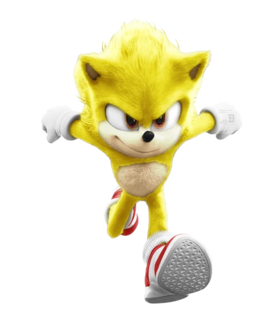 SONIC THE HEDGEHOG Super Sonic Iron On Transfer For Light and Dark