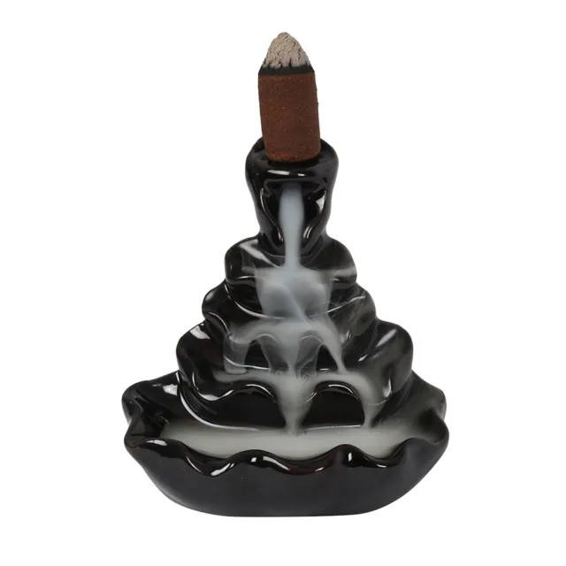 Ripple Backflow Incense Burner Waterfall Gift Home Fragrance