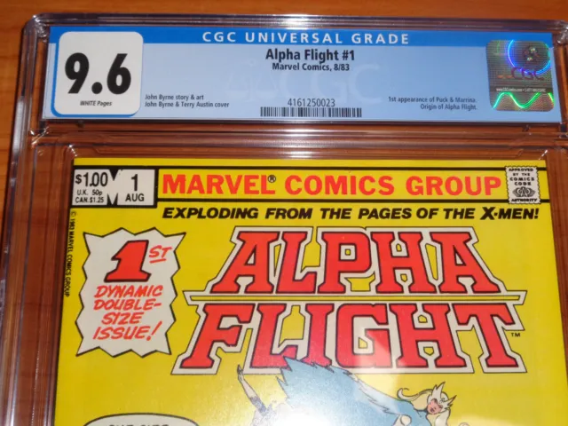 ALPHA FLIGHT #1 (1983) - CGC 9.6 NM+ (1st App. of Puck ; Issue #1 ; White Pages) 3