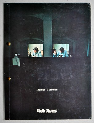 JAMES COLEMAN GALLERIA ARTE STUDIO MARCONI MILANO CATALOGO MOSTRA OTTOBRE 1970 