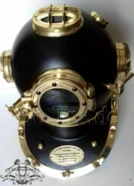 Maritime Scuba Replica Diving Helmet US Navy Mark V Black Finish Nautical Divers 2