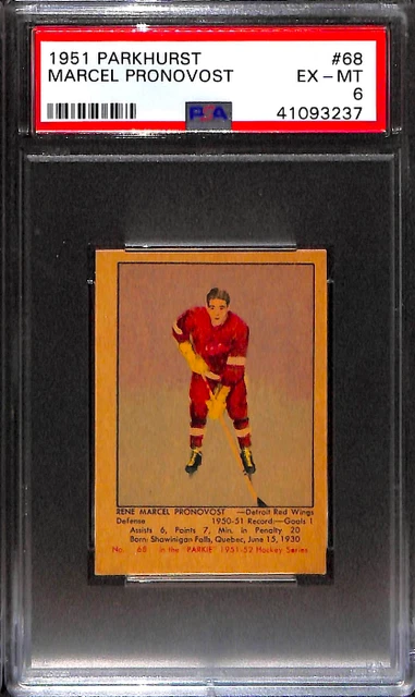 1951 Parkhurst #68 Marcel Pronovost Psa 6 41093237