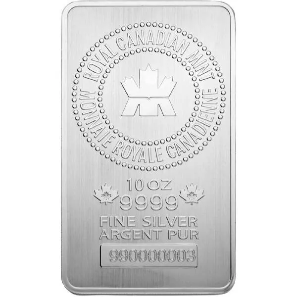 10 oz Silver Bar | Royal Canadian Mint