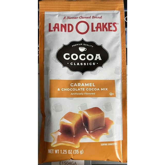 LANDOLAKES CARAMEL HOT & Chocolate Cocoa Mix 5 packs FarmerOwned