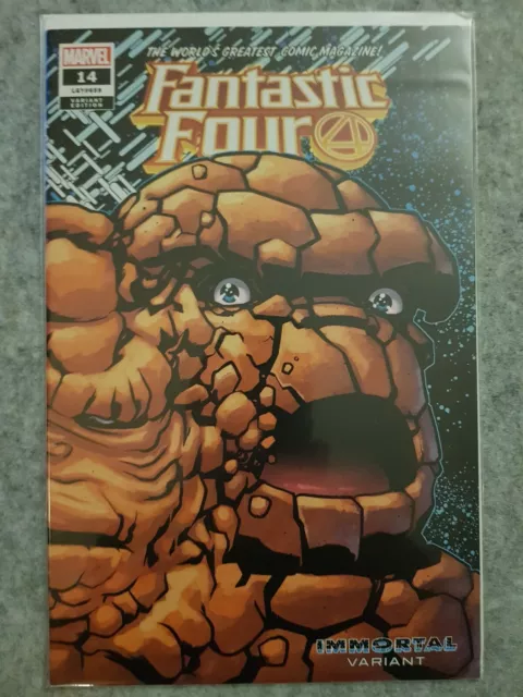 FANTASTIC FOUR #14 VO Marvel IMMORTAL VARIANT COVER Dan SLOTT USA Comics