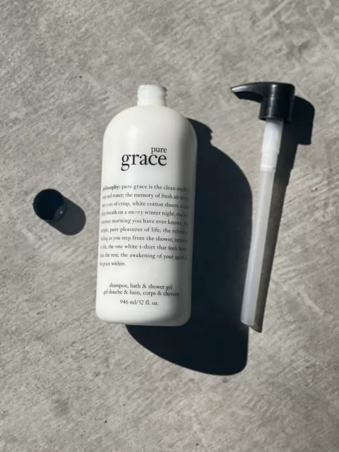 Philosophy Pure Grace Shampoo Bath Shower Gel 32 oz Pump & Sealed