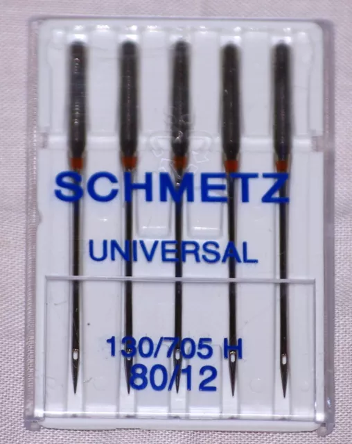 5 SCHMETZ Nähmaschinen Nadeln universal 130/705 H  80/12