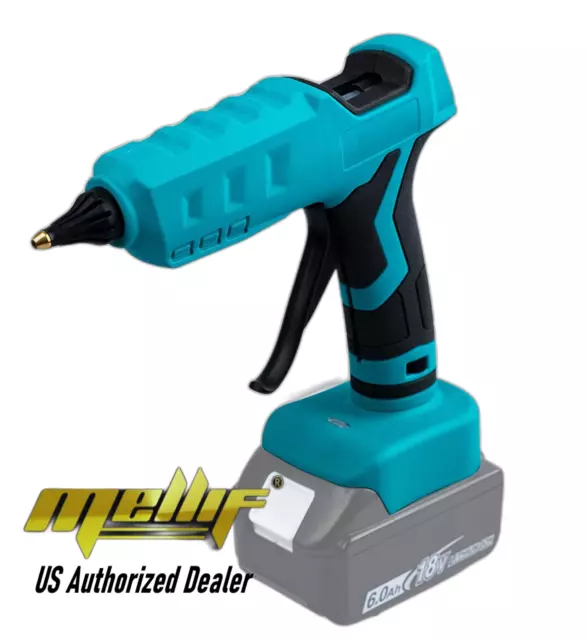 Mellif Cordless Hot Glue Gun Bare Tool for Makita 18V Bare Tool with Glue