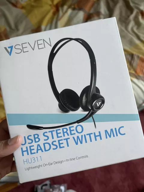 Seven usb stereo online headset with microphone