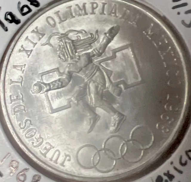 SILVER olympic mexico 1968  Commemorative Coin - 25 Pesos. 🔥