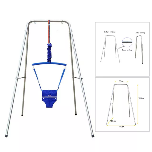 Baby Jumper Baby Swing with Foldable Stand Stable Toddler Swing Set Baby Toys AU