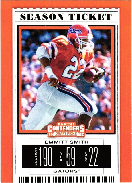 2019 Panini Contenders Draft Tickets Season Ticket #37 Emmitt Smith