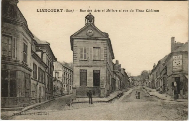 CPA LIANCOURT Rue des Artis et Craftiers and Rue du Vieux Chateau (1207225)