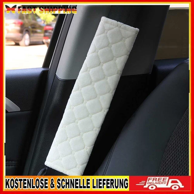 2 pz cintura di sicurezza auto copertura peluche cintura di sicurezza imbottitura spalla interna