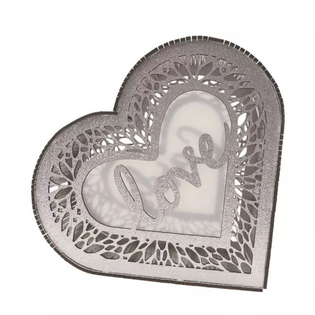 Wood Post Money Box Heart Shaped Wedding Cards Box for Party Reception Event
