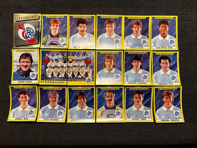 Lot 18 Vignettes Panini Foot 1989 – Olympique De Marseille Complètes – Non Collées