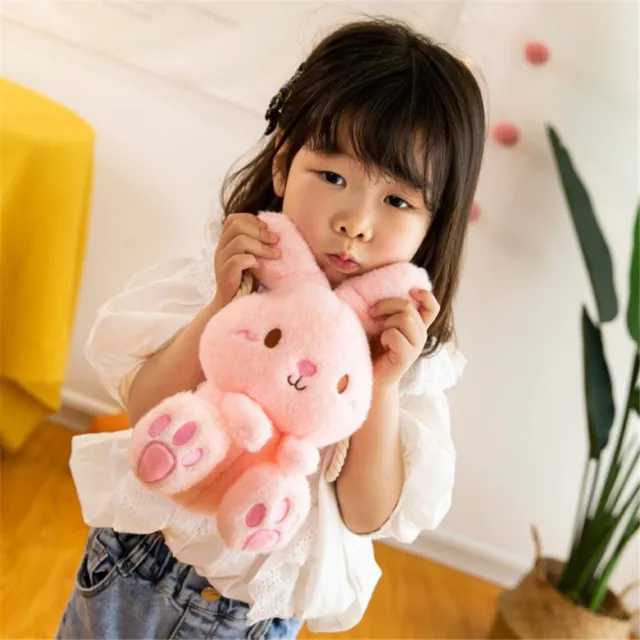 Cute Baby Girls Boy Little Rabbit Plush Toys Sling Bag Plush Bag Shoulder Bag