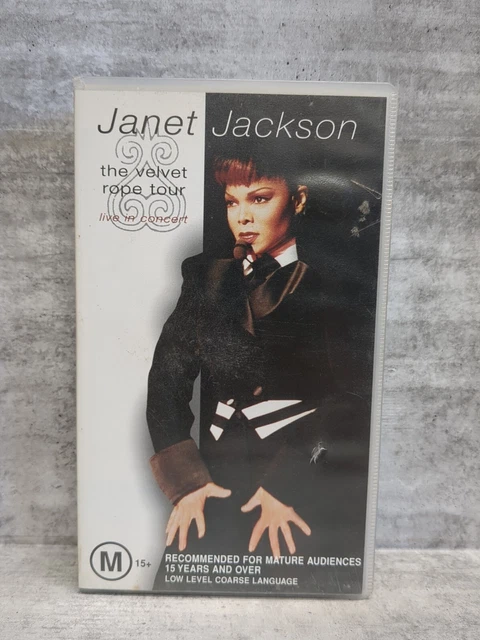 JANET JACKSON LIVE Velvet Rope Tour VHS Movie Video Cassette Tape $19. ...