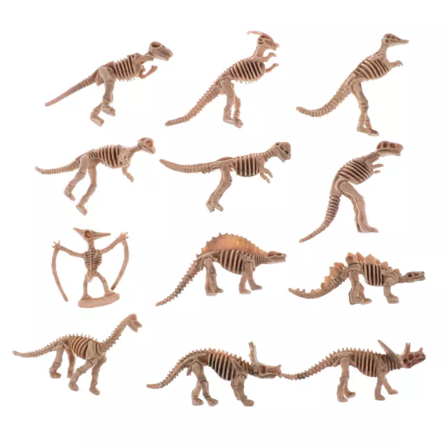 12X Verschiedene Dinosaurier Fossile Skeleton Dino Figuren Kinder SpielzeuR'EN