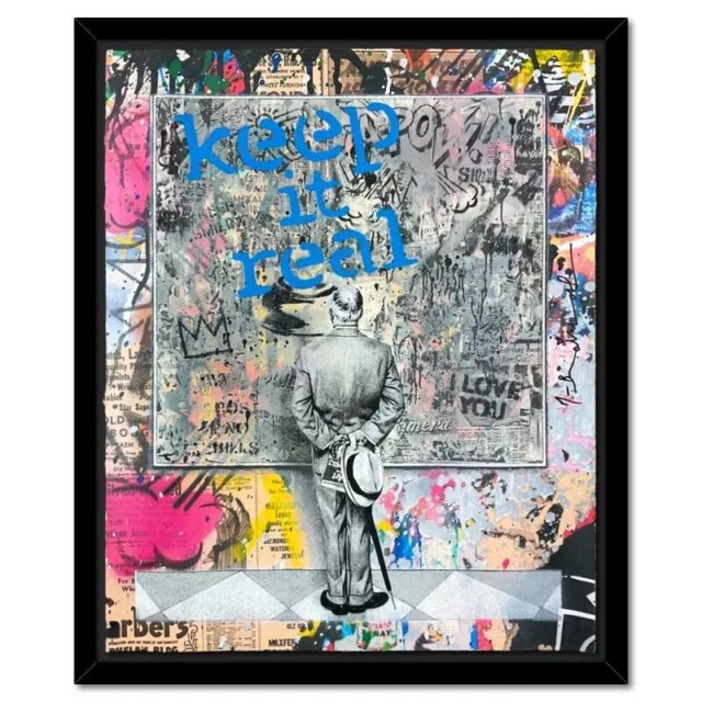 Mr. BRAINWASH Thierry Guetta STREET CONNOISSEUR 1/1 Bansky KEEP IT REAL PoP ART