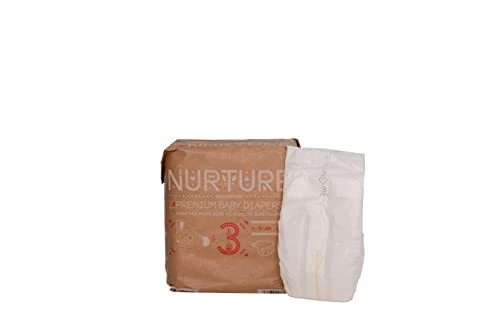 Nurture Diapers by BioBag Size 3 9-18 pounds 84 Premium Quality Baby Diapers ...