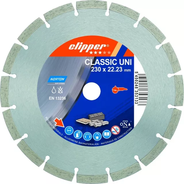 Norton Diamant Trennscheibe Clipper Classic Uni 230x22.23 5450248353133