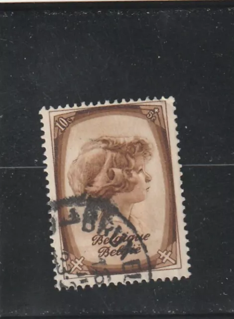 L6181 BELGIQUE timbre Y&T N° 488 de 1938 " Effigie Prince Albert de L " Oblitéré