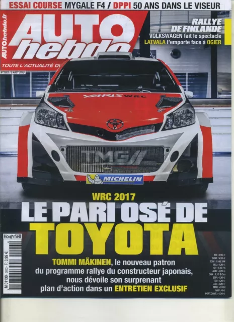 AUTO HEBDO n°2023 05/08/2015 WRC FINLANDE MYGALE F4