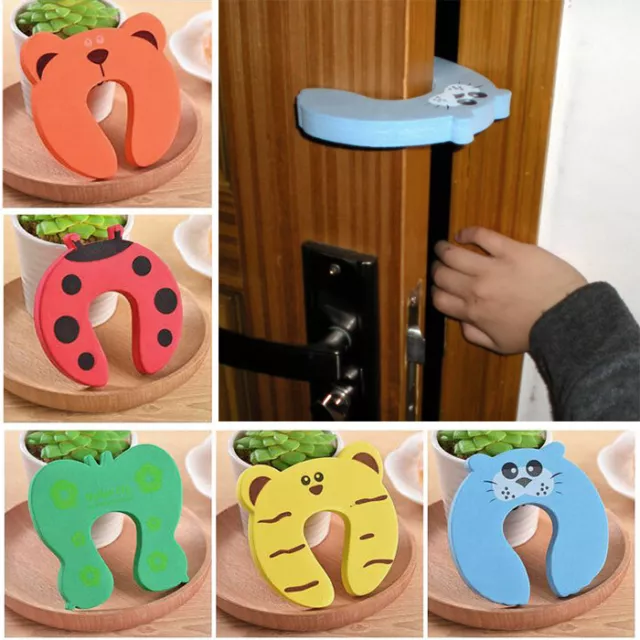 5PCS Children Door Stopper Baby Finger Pinch Guard Protector Jammers Kids Safety