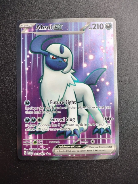 Pokemon TCG - Absol Ex (214/197) - Obsidian Flames - Ultra Rare - Full Art - NM