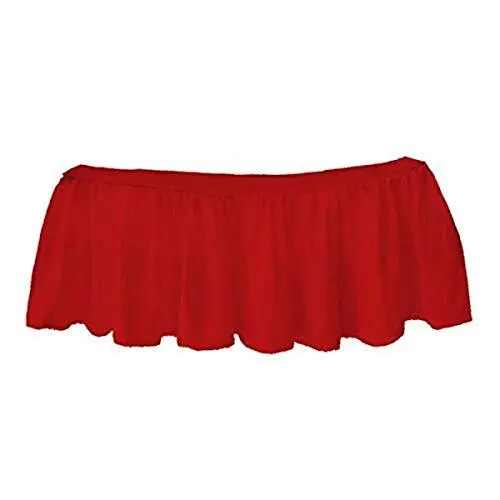 bkb Solid Ruffled Crib Skirt Red