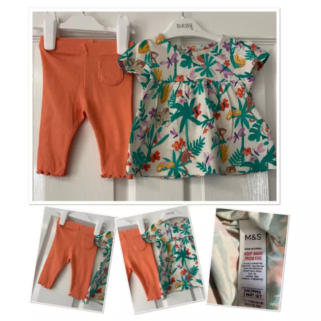 baby girls multi listing summer rompers shorts outfits sets 0-3 months next TU