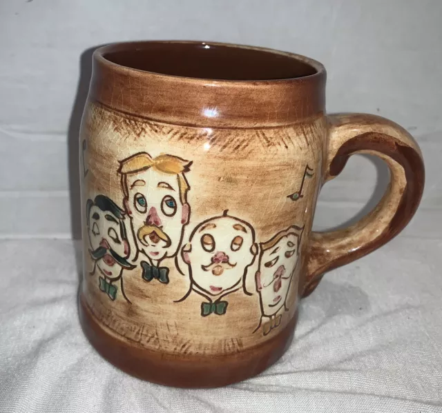 Vintage Pennsbury Pottery Sweet Adeline Barbershop Quartet Mug 5”