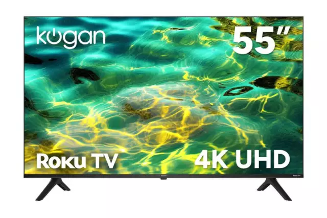Kogan 55" LED 4K Smart Roku TV - R94K, 55 Inch, TVs