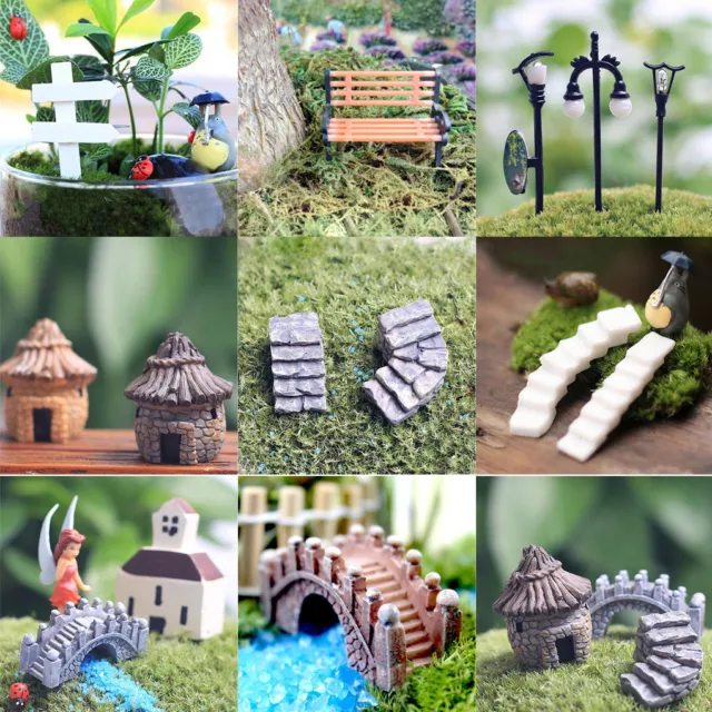 Miniature Fairy Garden Ornament Decor Pot DIY Craft Accessories Dollhouse Lots 2