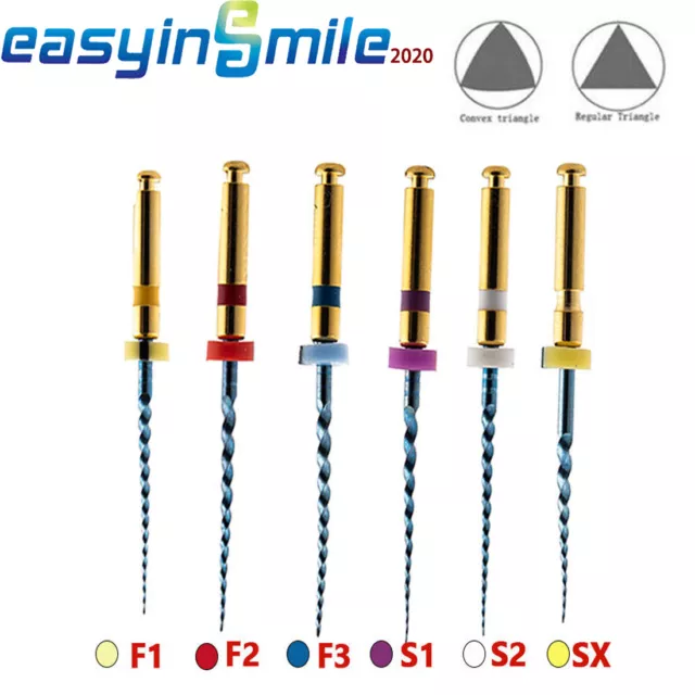 6Pcs Dental Endo File Blue X-Pro X-Taper NITI Rotary Files Root Canal SX-F3 25MM