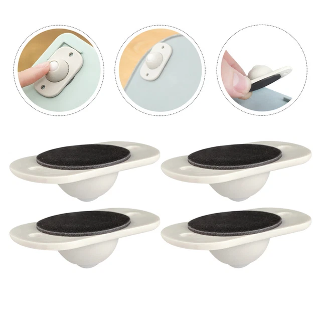 8 Pcs Single Direction Caster Pulley Box Shelves Shelves Toys Drawer